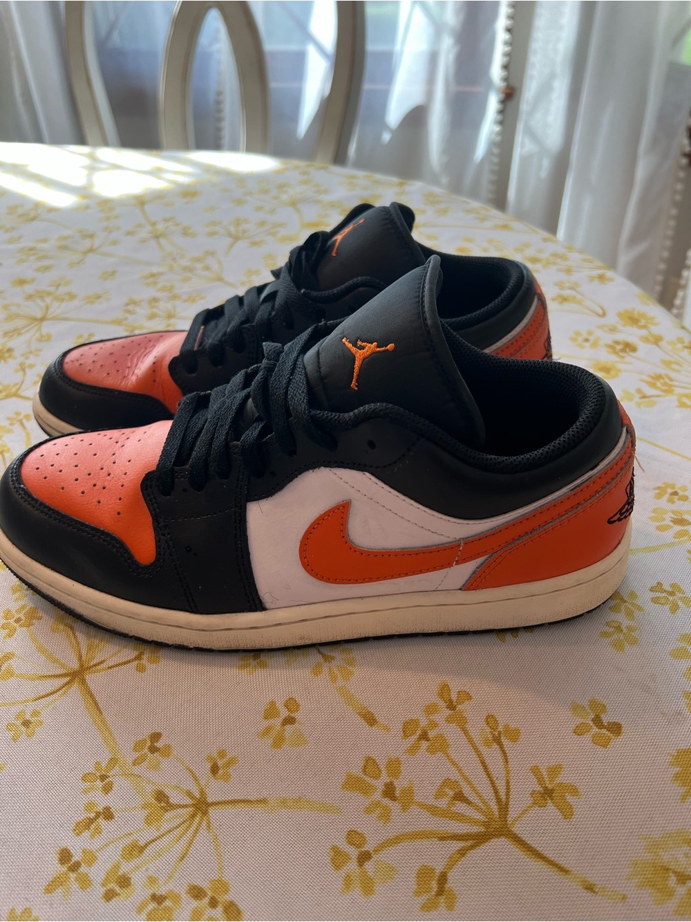 Nike Jordan Low Orange Black Mens 10